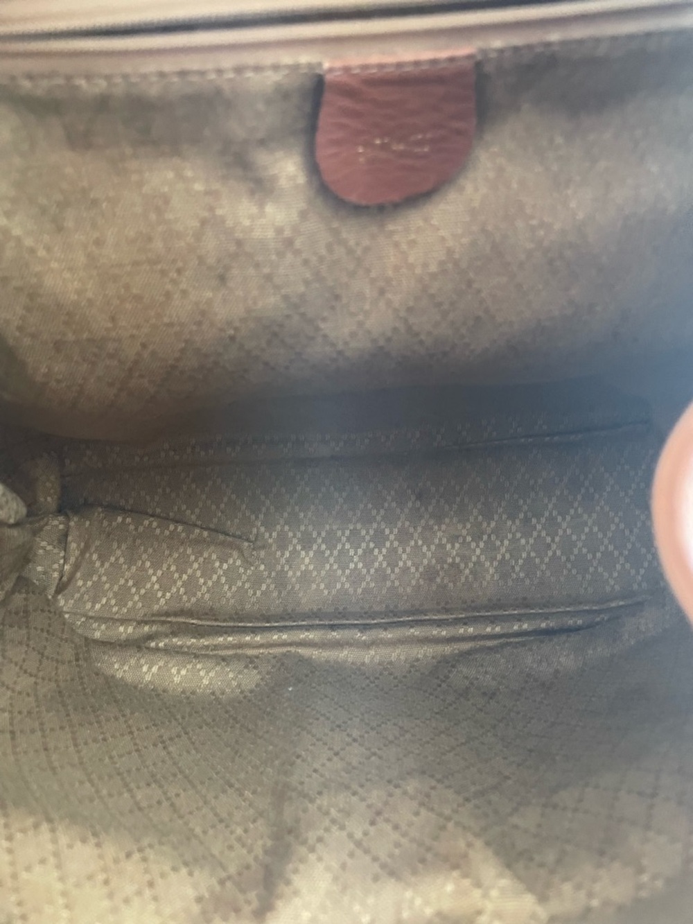 Gucci Bamboo Leather Backpack • Vintage • Tan Leather • Top Handle - Picture 9 of 15